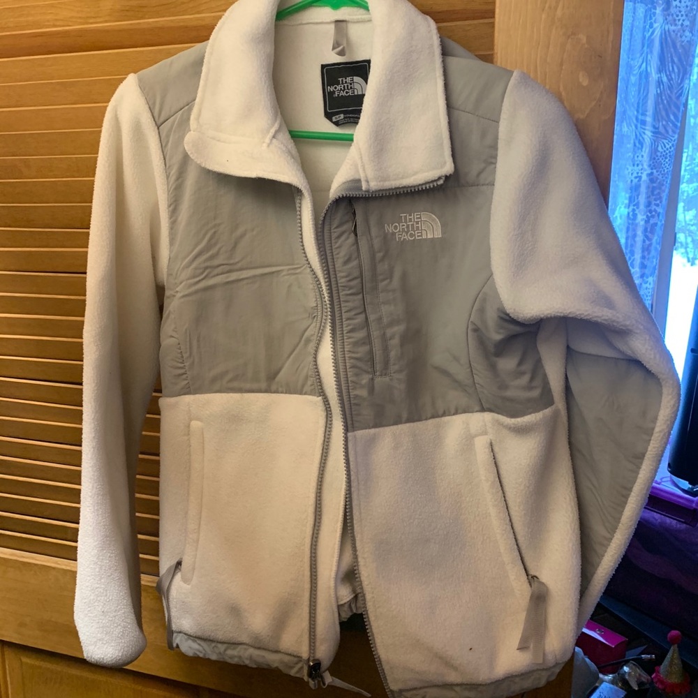 White Northface Fleece Coat